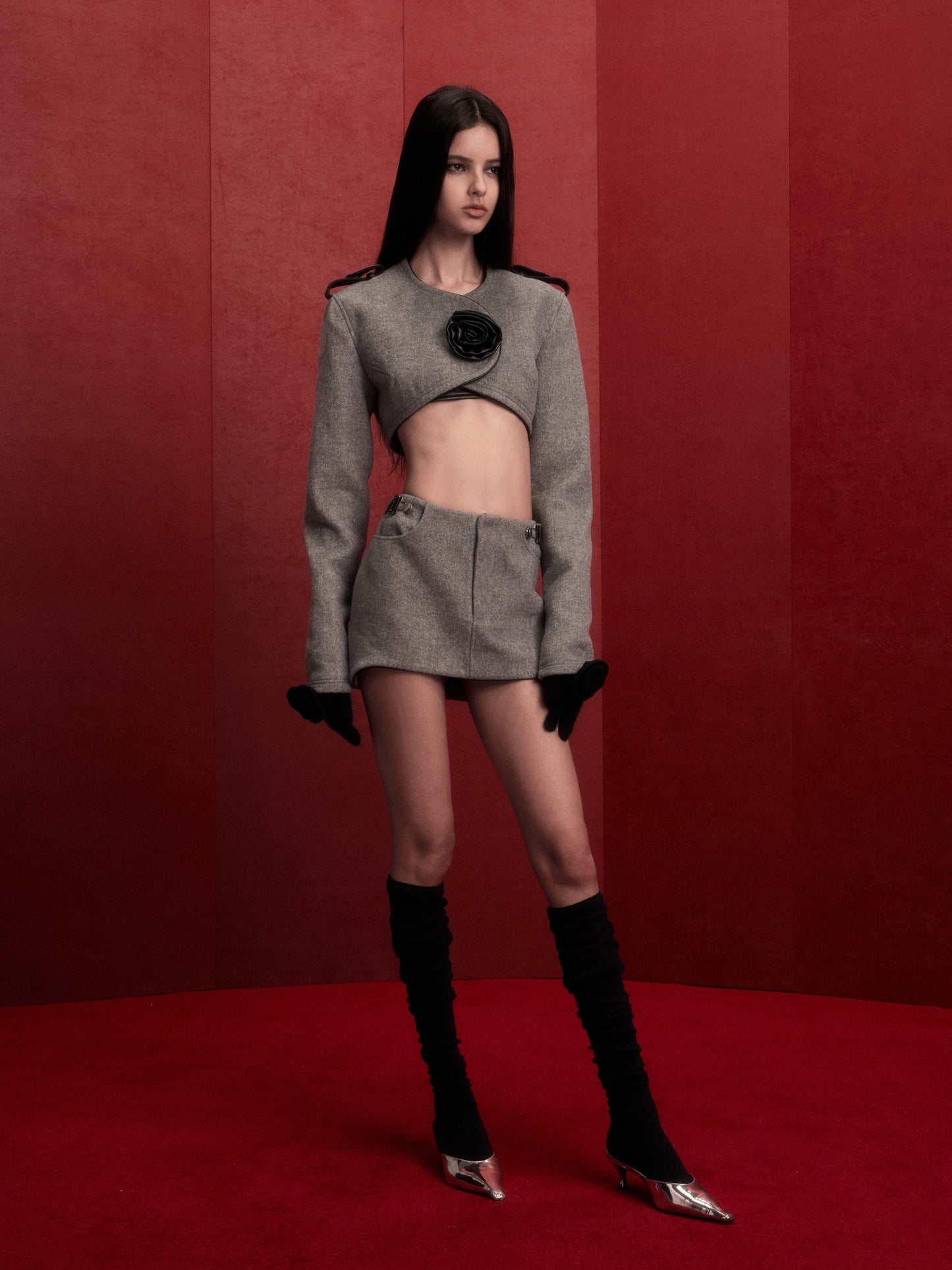 BINPA SKORTS in grey
