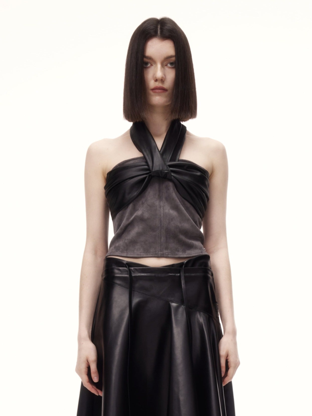 DALOO TOP in grey/black