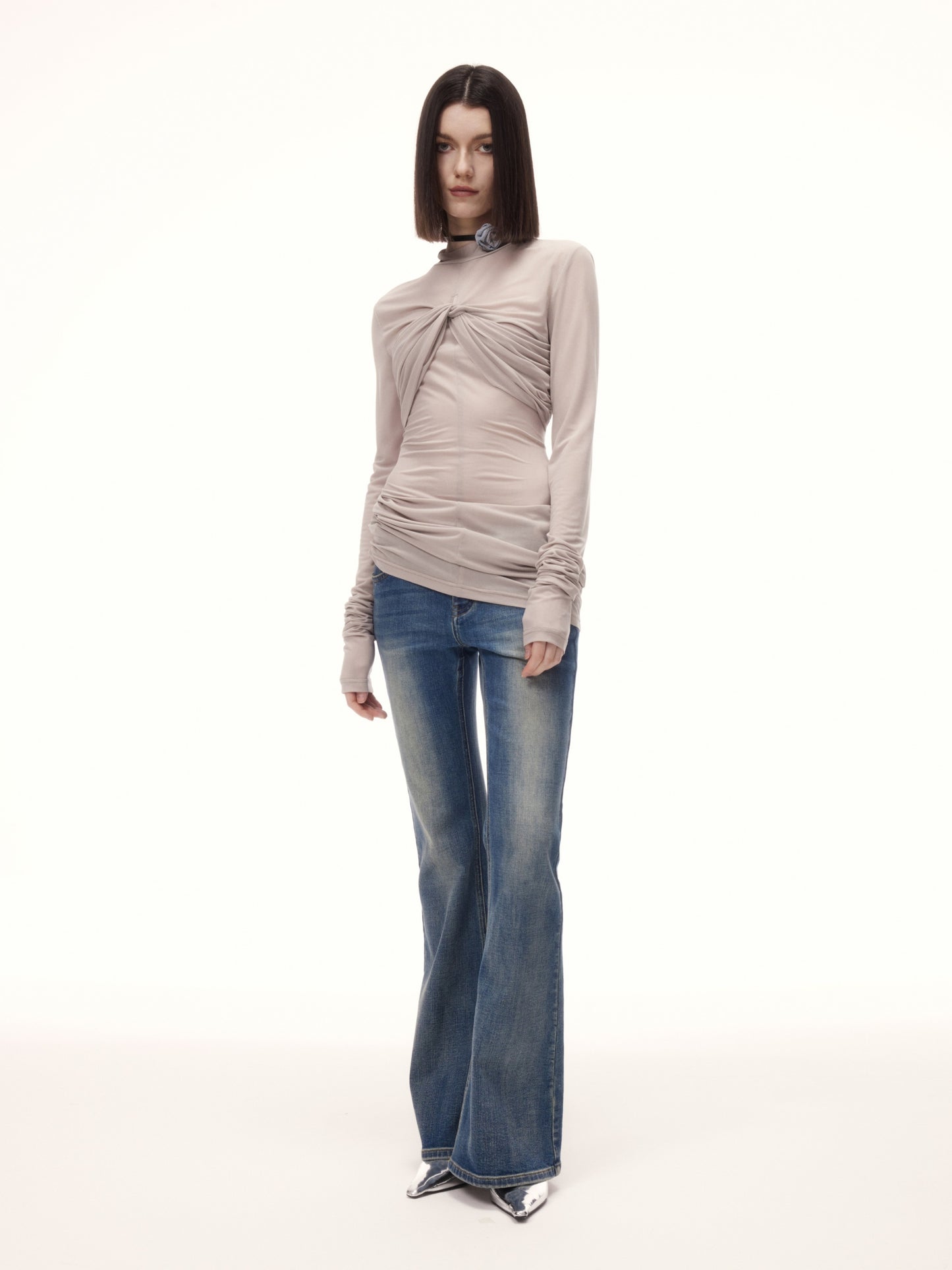WEINO TOP in grey