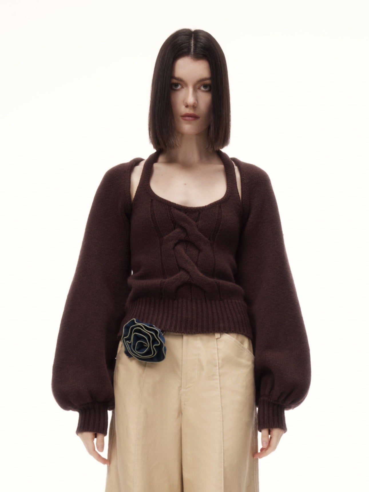 YUMOS TOP in brown