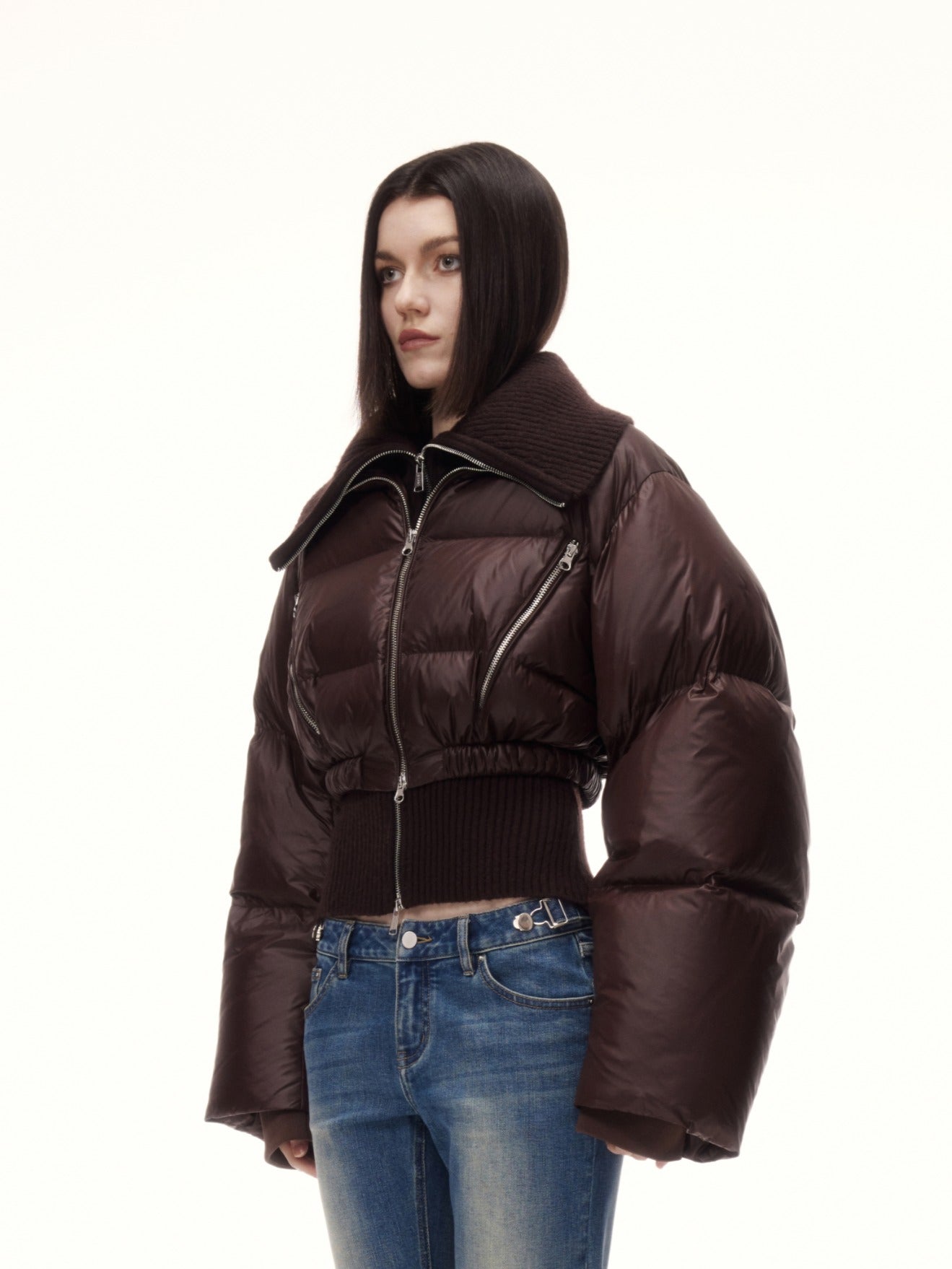 YORA DOWN JACKET in brown
