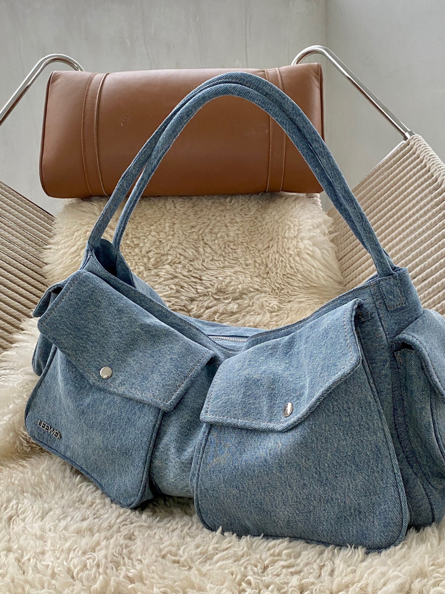 OMIS HOLDALL in denim blue