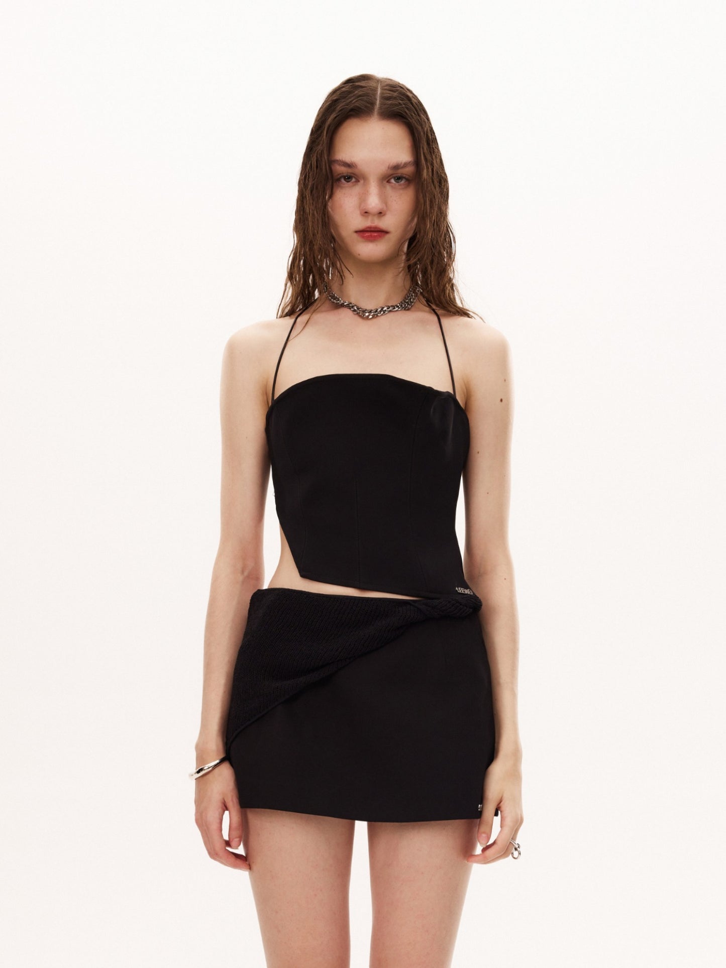 CALLA TOP in black