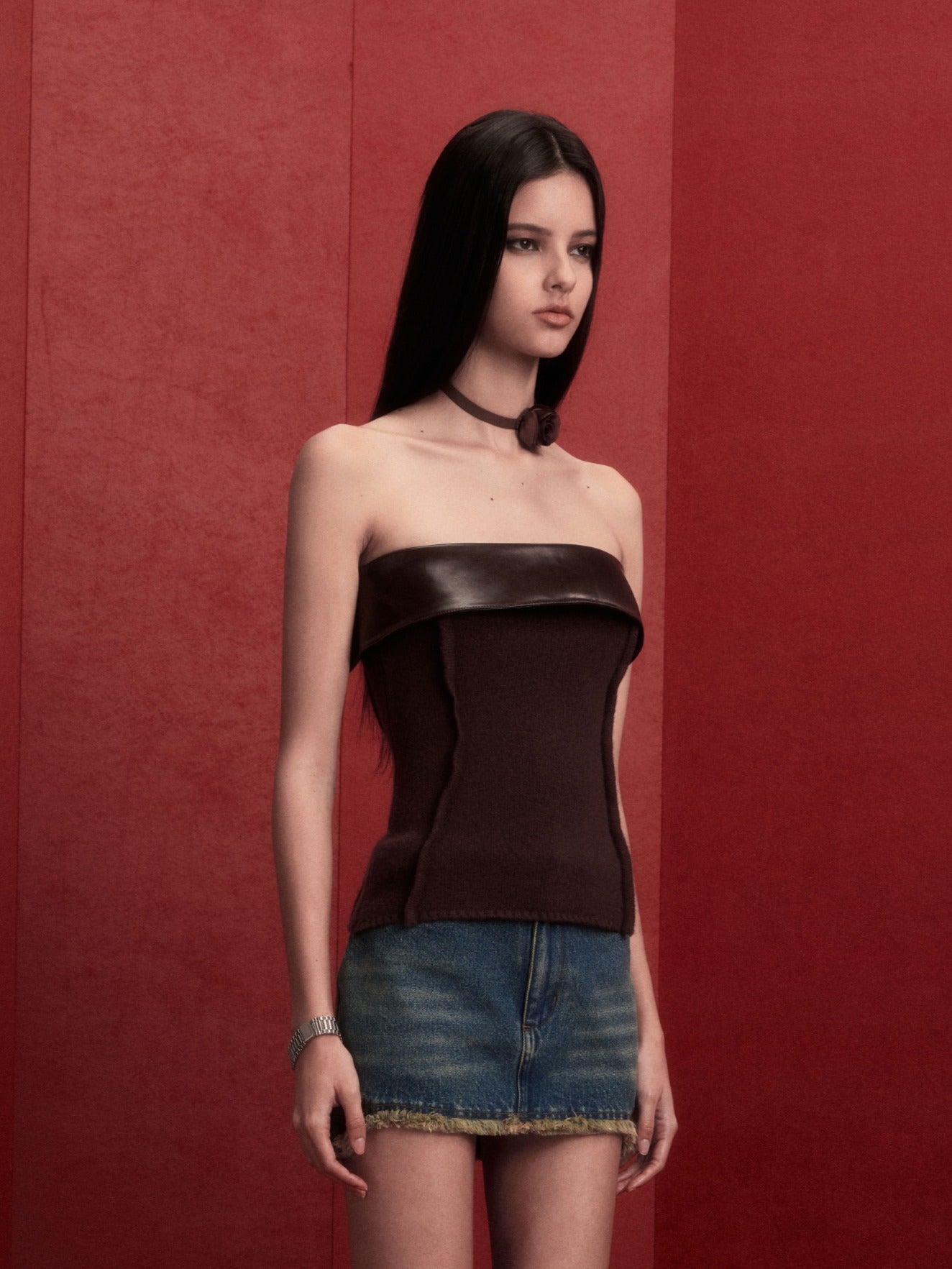 LILOS TOP in brown