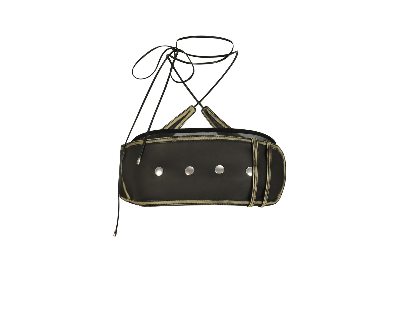 BELTO TUBE TOP in black