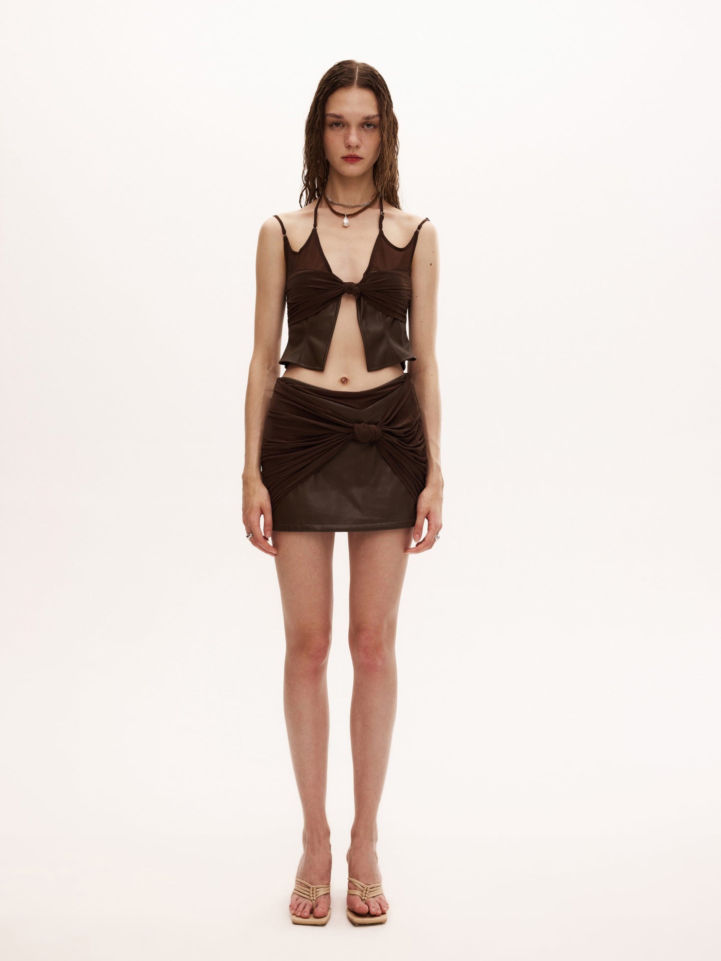 ZOTU SKORT in brown