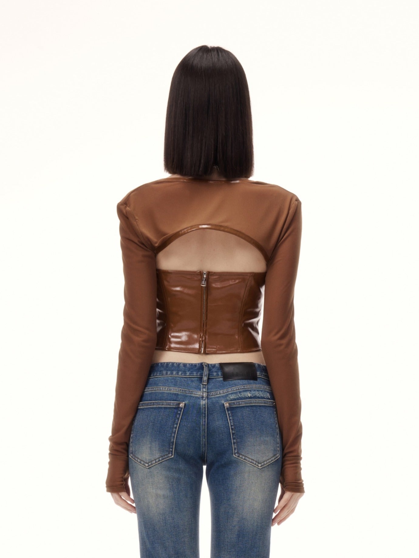 ROSEES TOP in brown