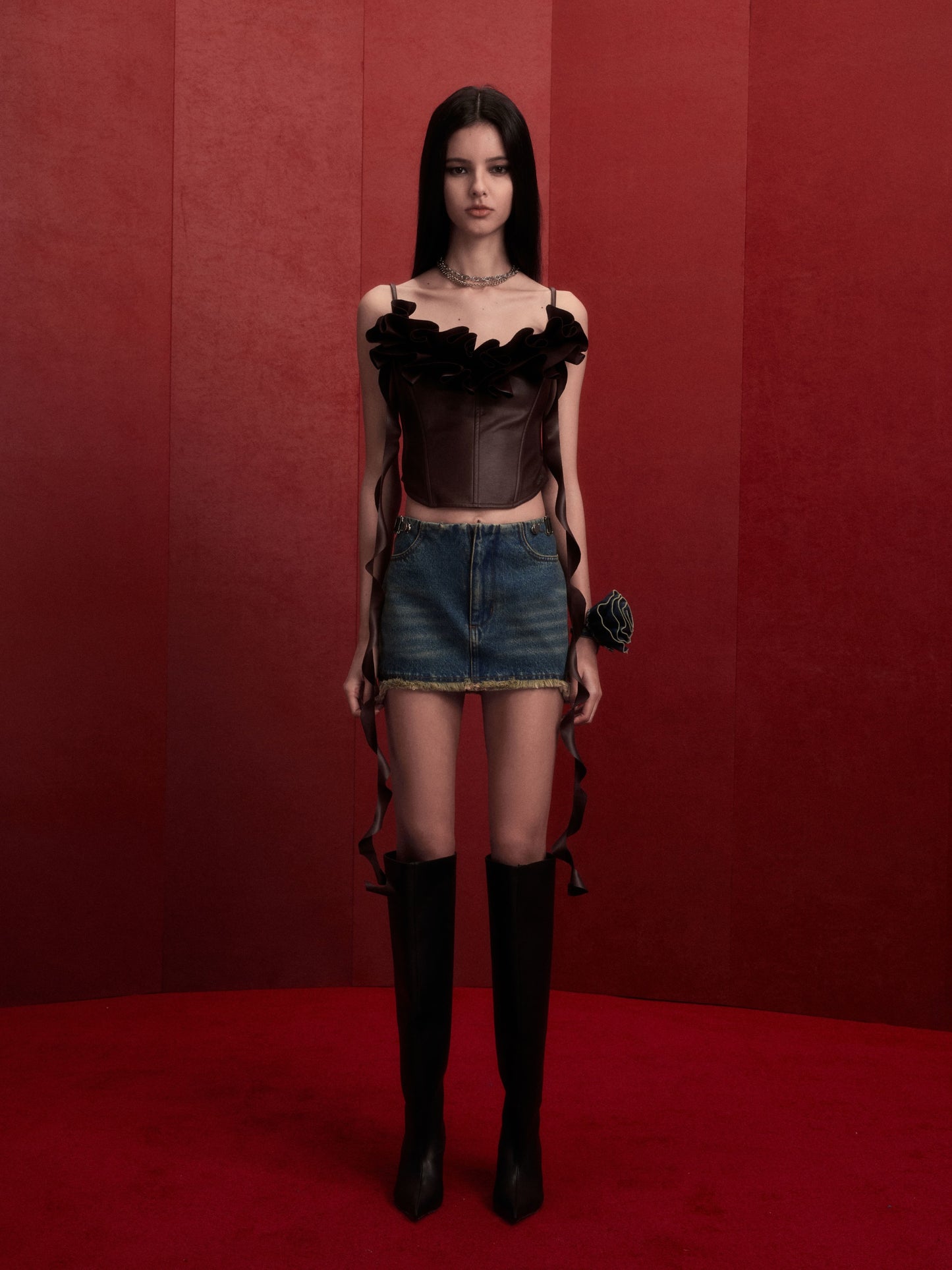 BINPA SKIRTS in denim blue