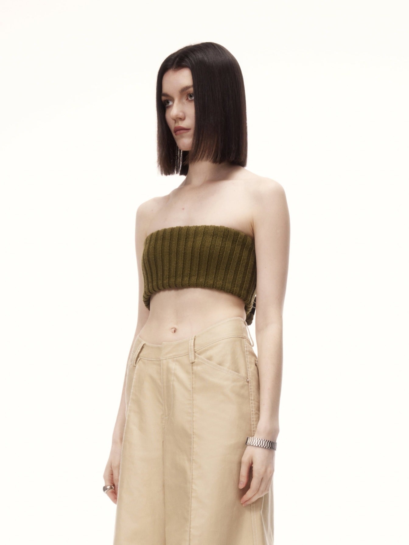 FABI TUBE TOP in green