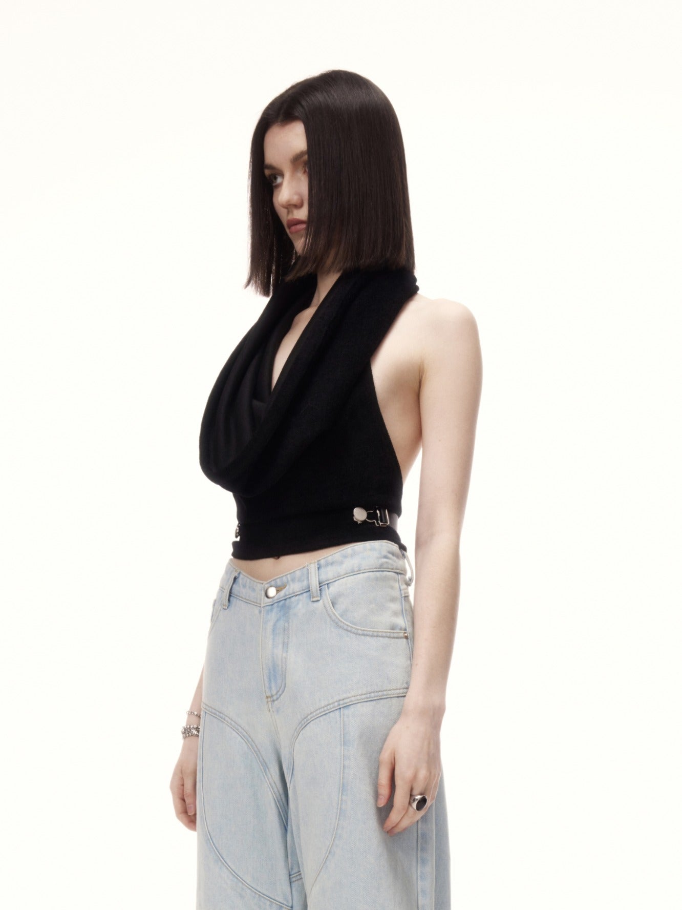 LIAMO TOP in black