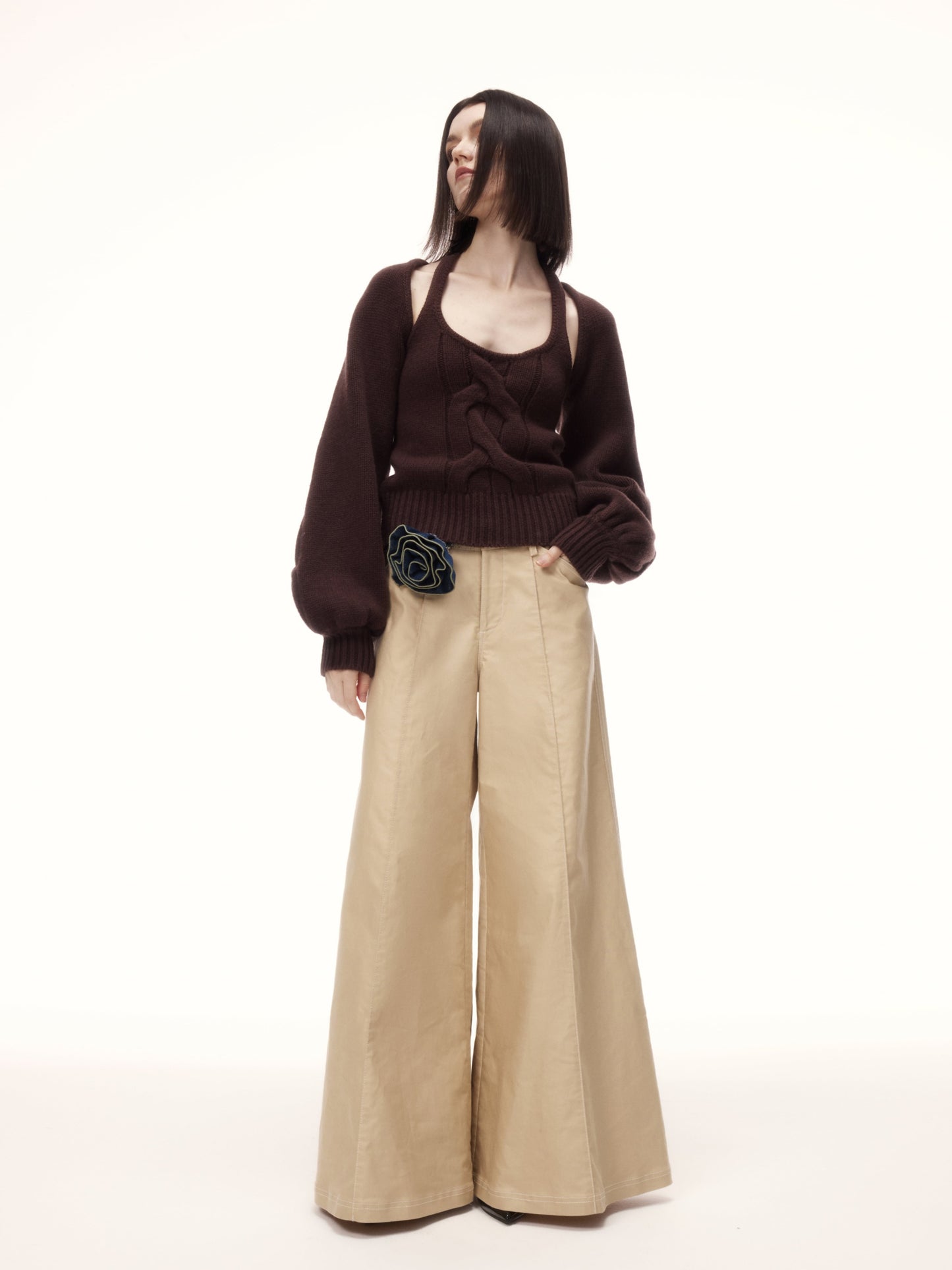 YUMOS TOP in brown