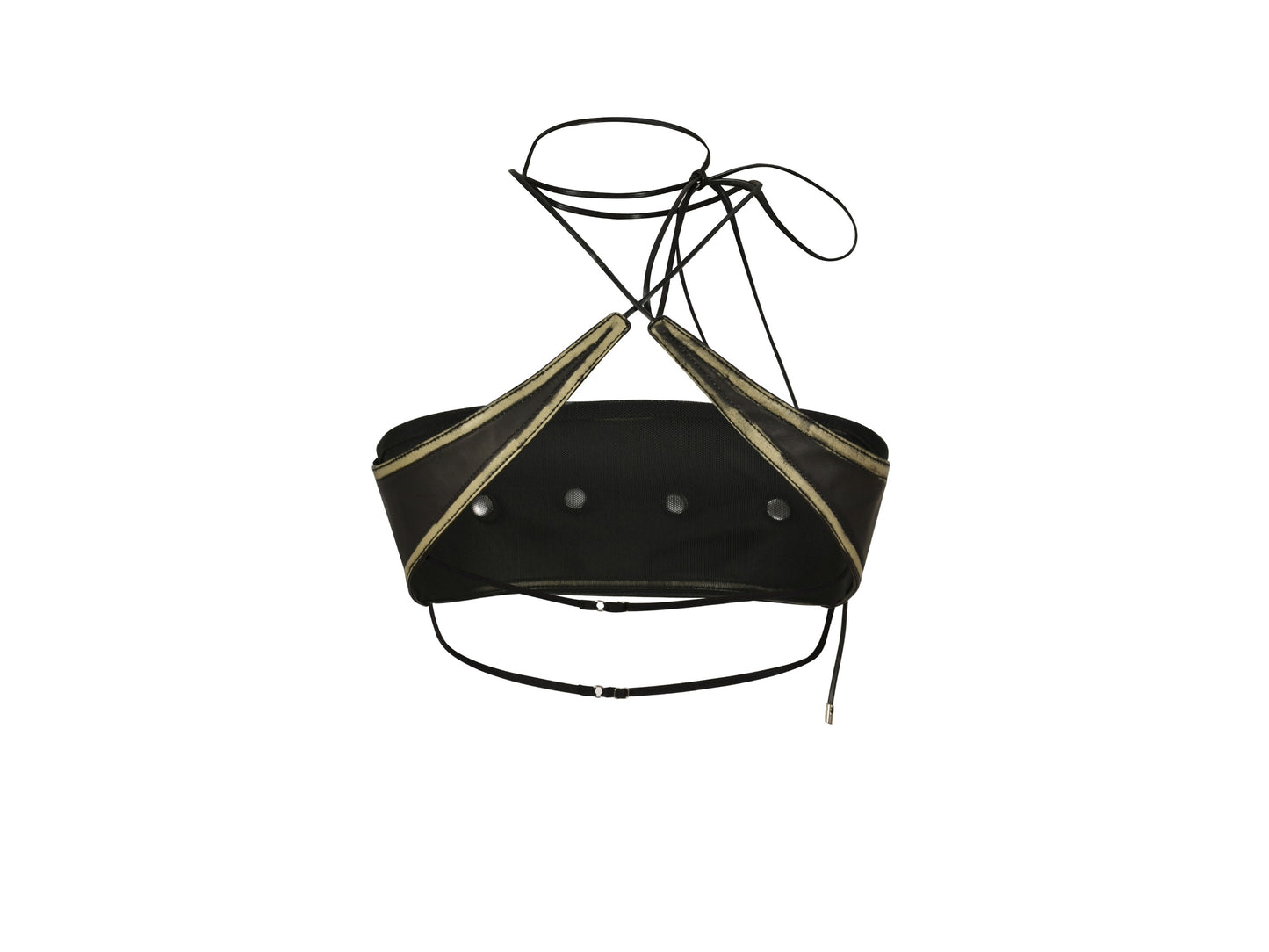 BELTO TUBE TOP in black
