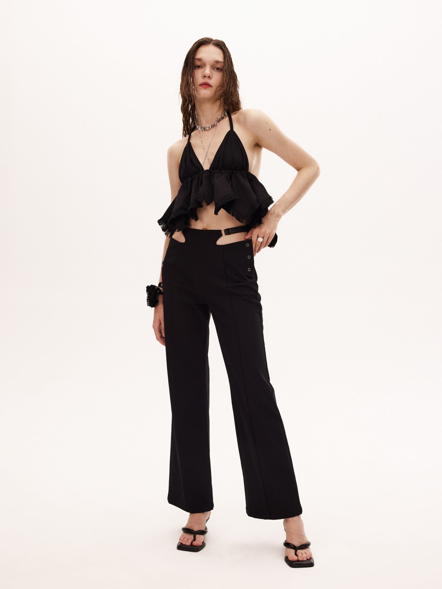 ZAYU TOP in black