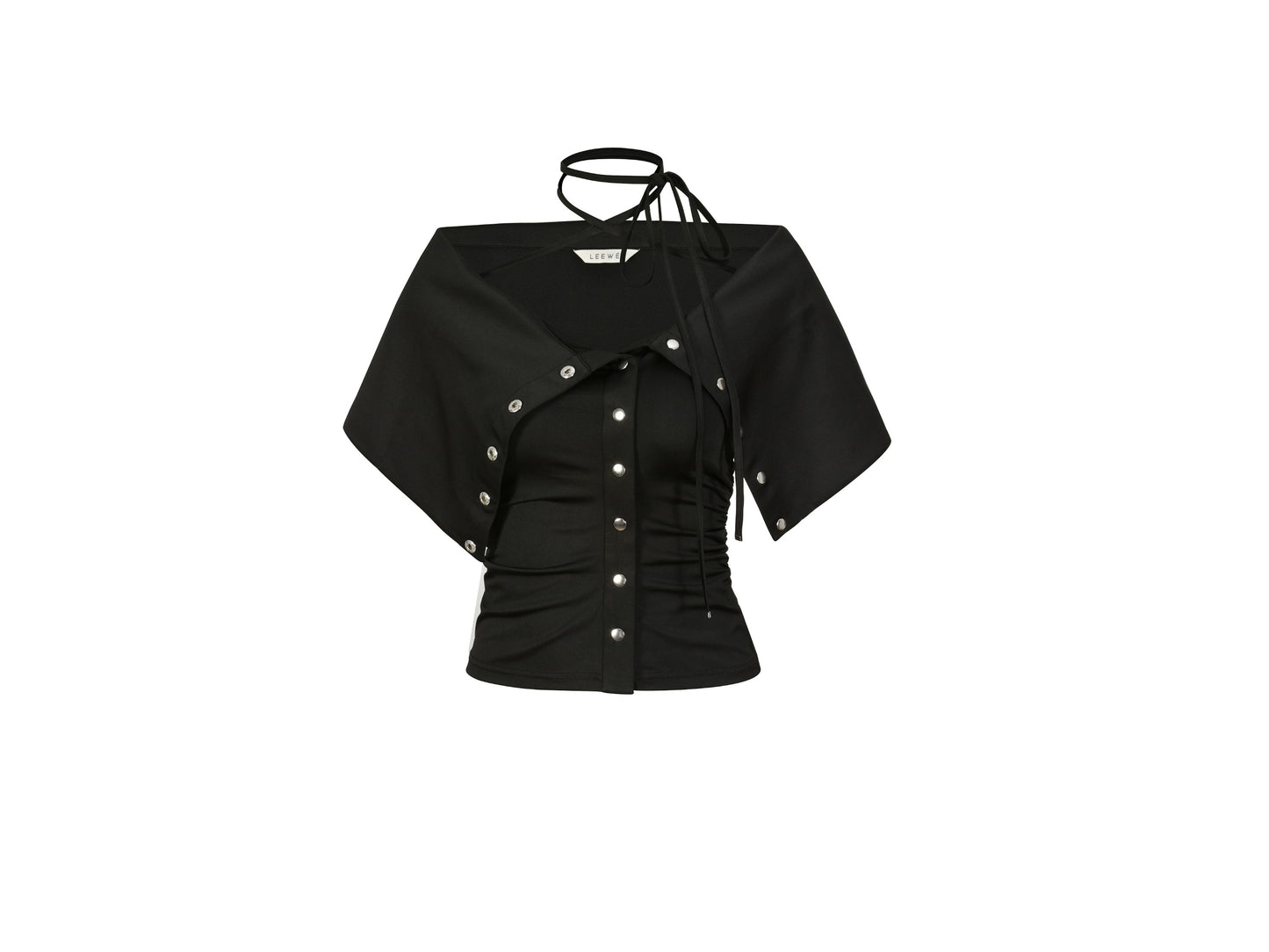 TONG TOP in black