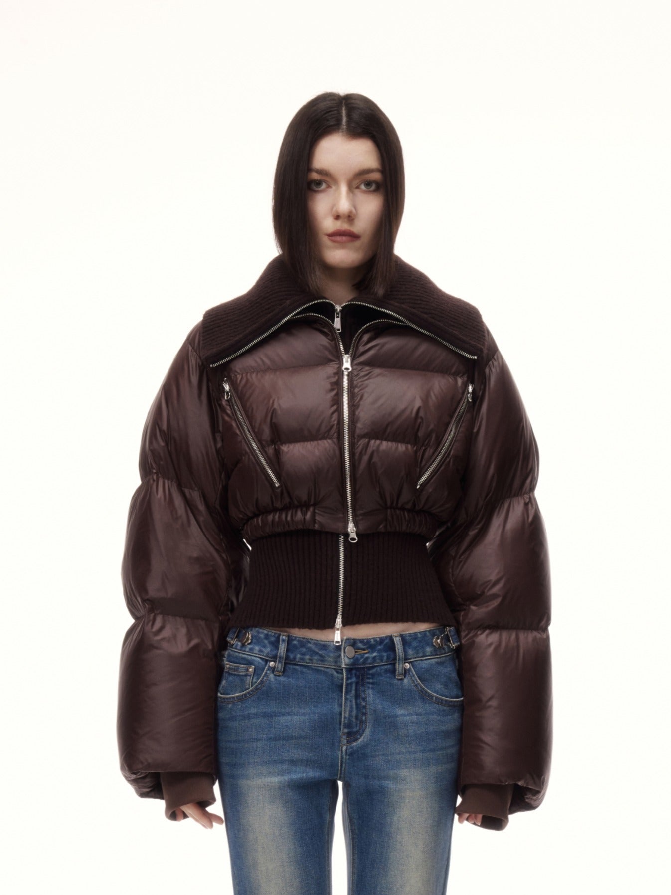 YORA DOWN JACKET in brown