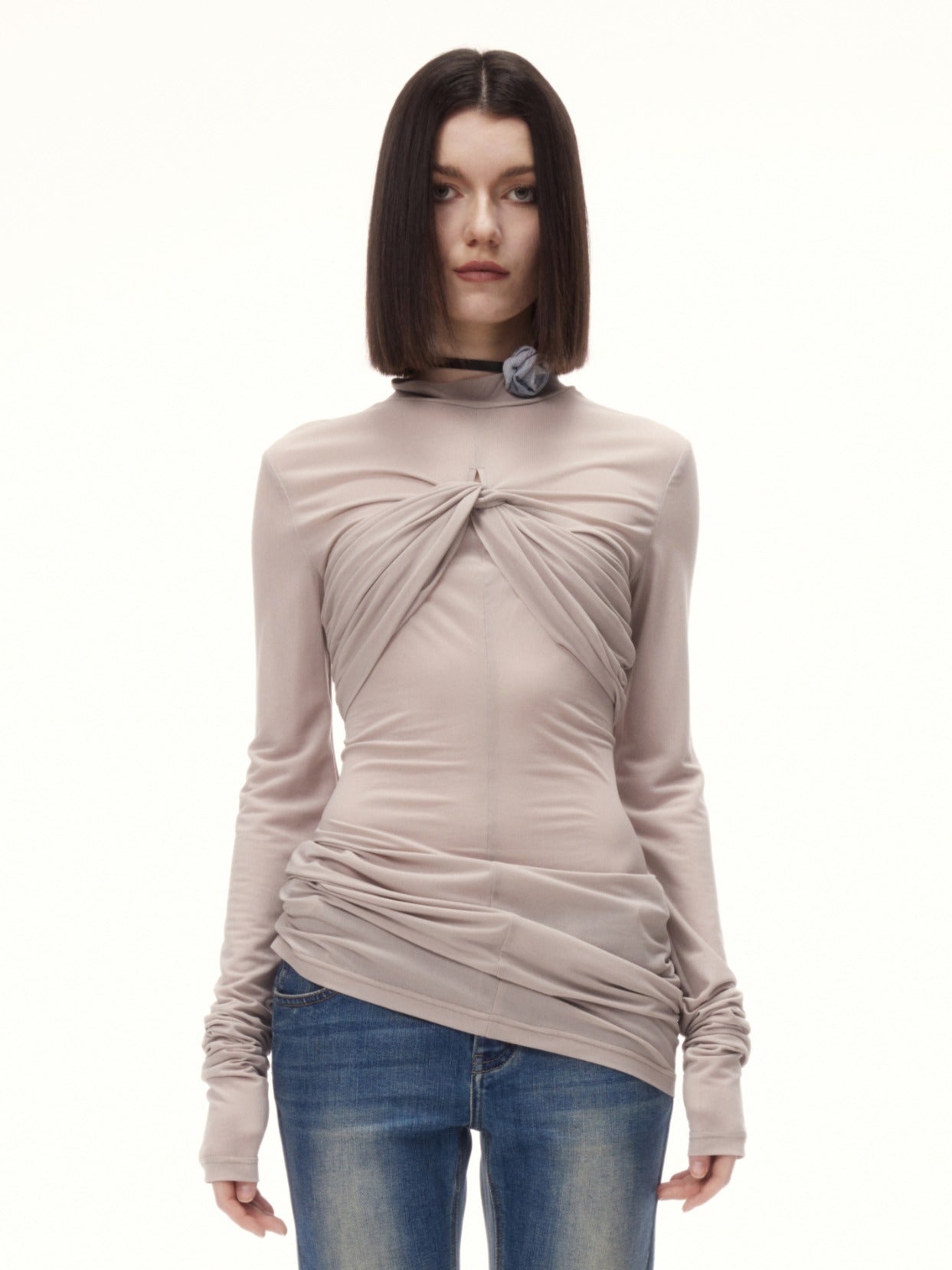 WENOOS TOP in grey