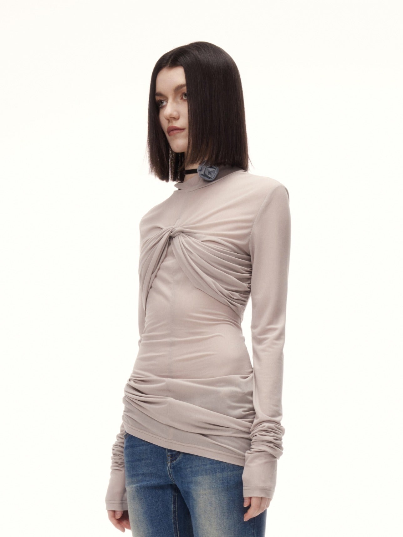 WEINO TOP in grey