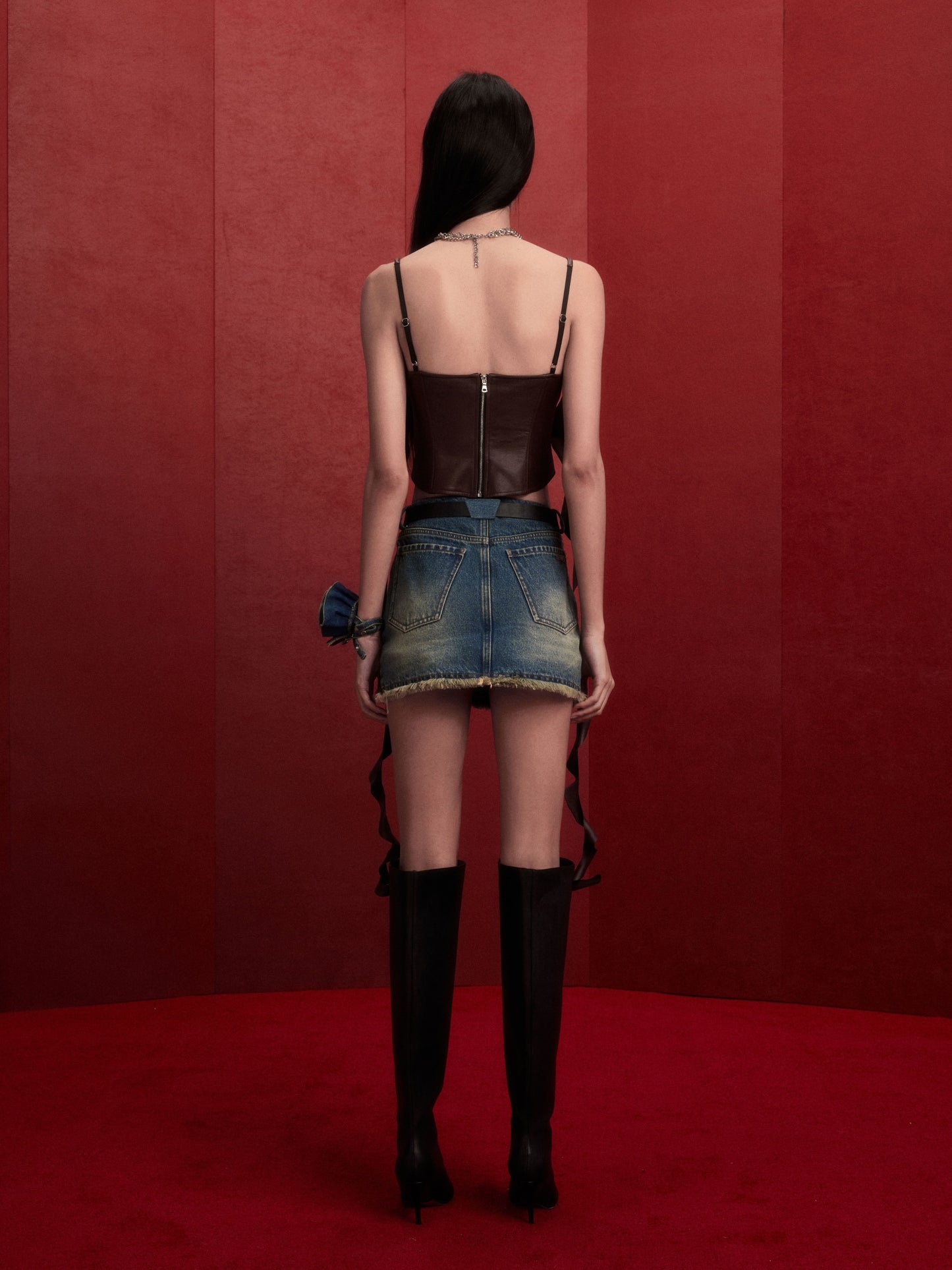 BINPA SKIRTS in denim blue
