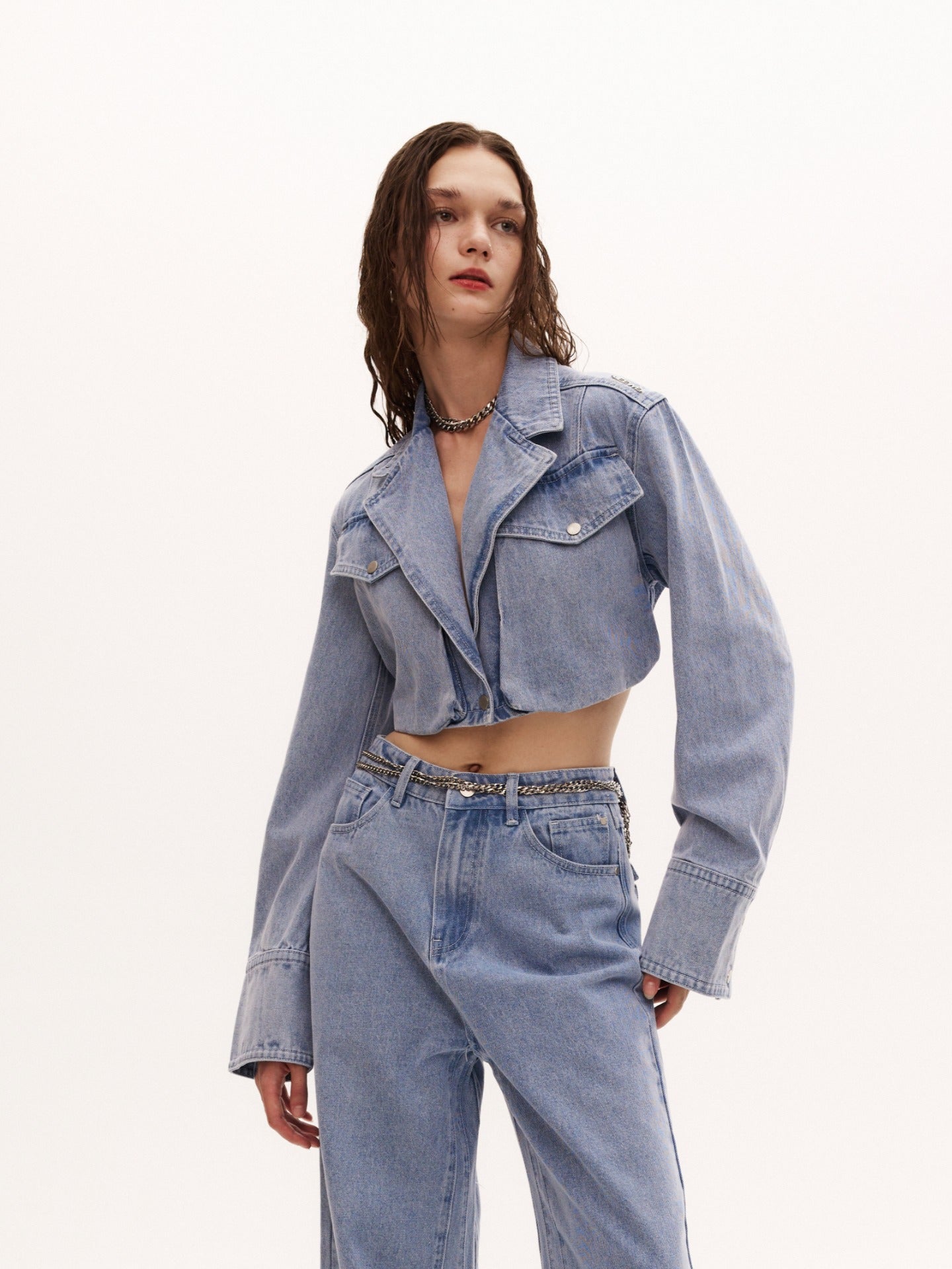 DUTI JACKET in denim blue
