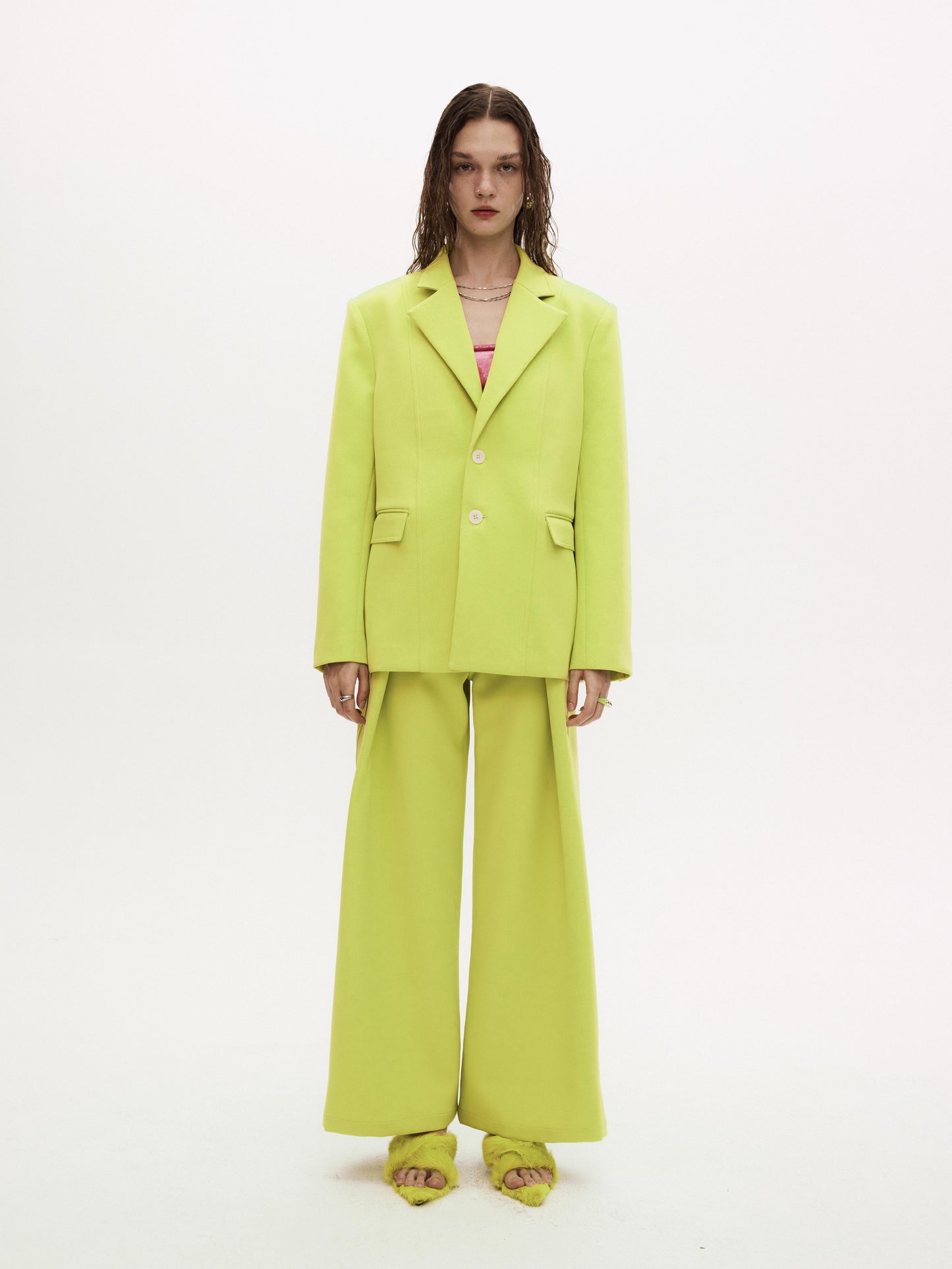 NIGZ TROUSERS in neon green
