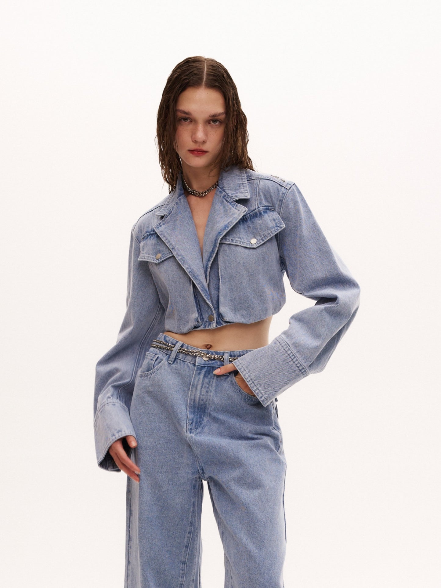DUTI JACKET in denim blue