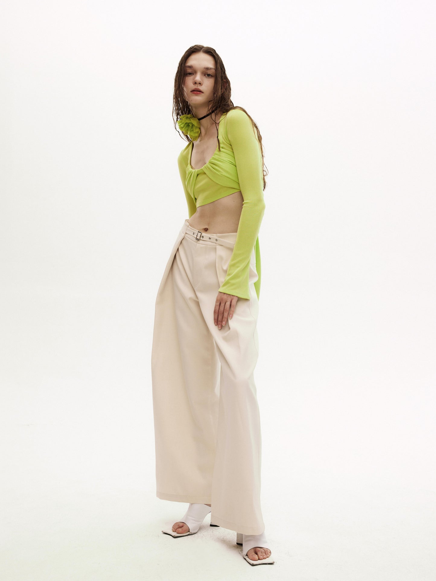 NIGZ TROUSERS in beige