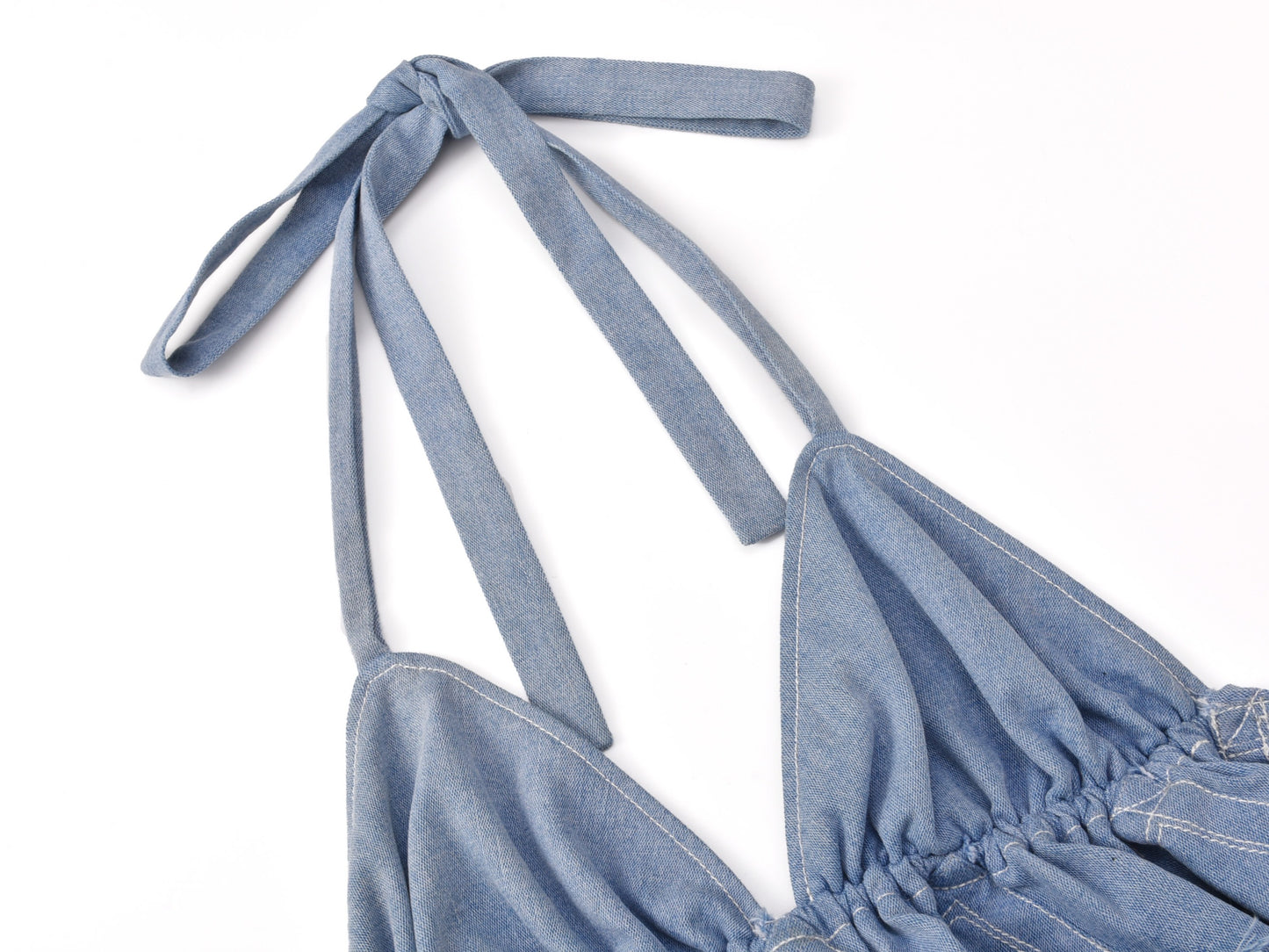 ZAYU TOP in denim blue