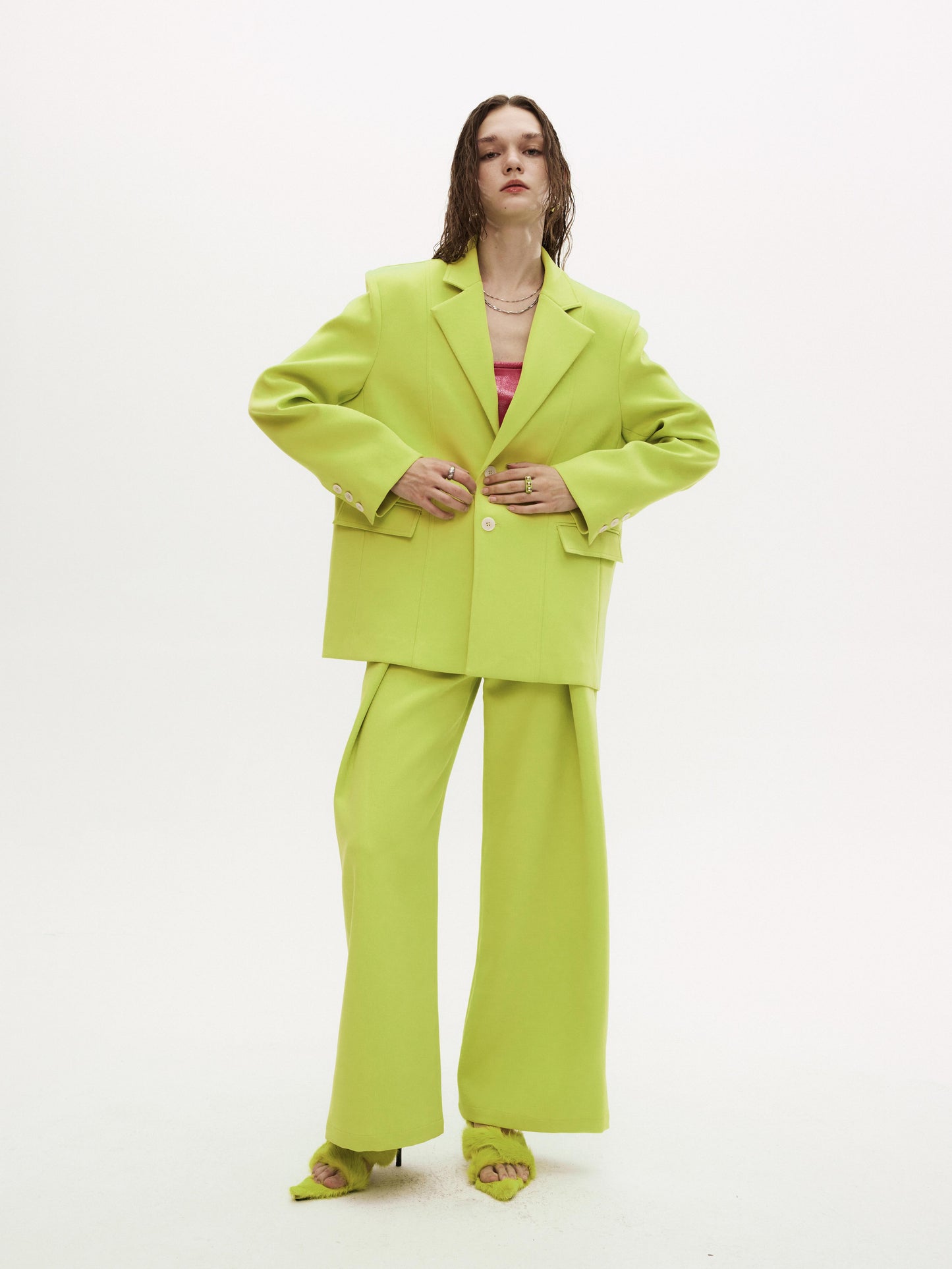 NIGZ TROUSERS in neon green