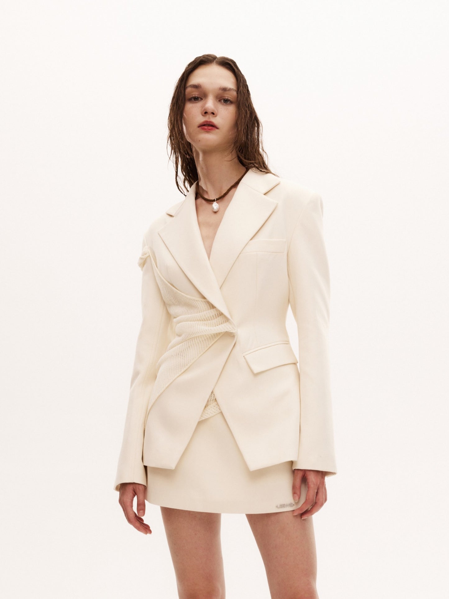 SOAY BLAZER in cream