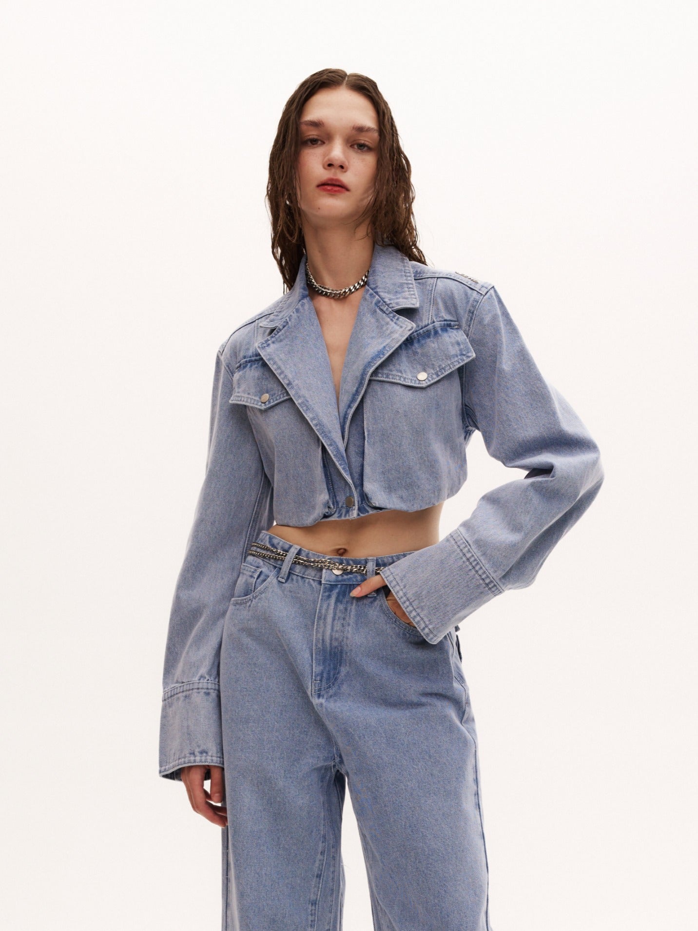 DUTI JACKET in denim blue
