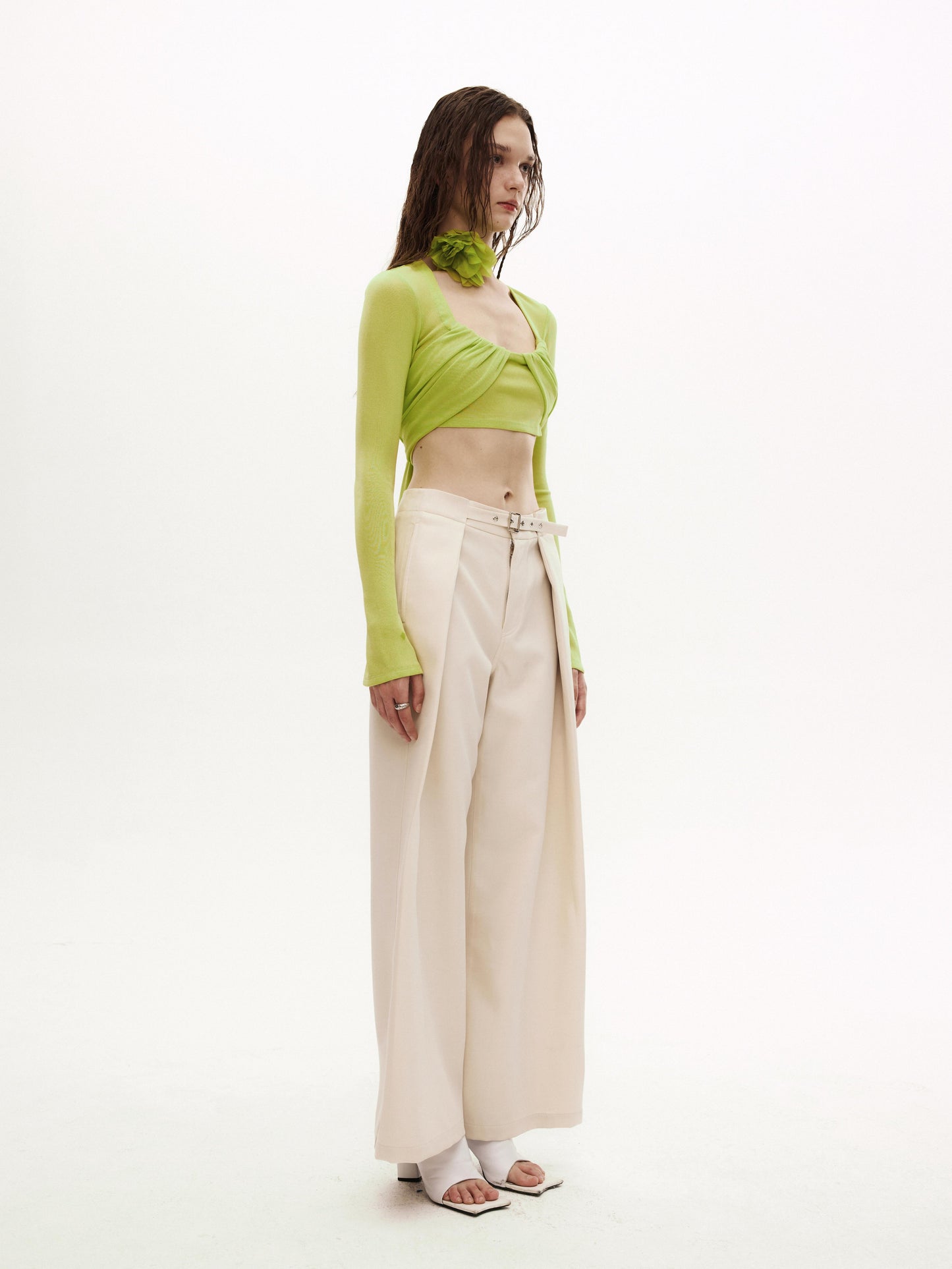 NIGZ TROUSERS in beige