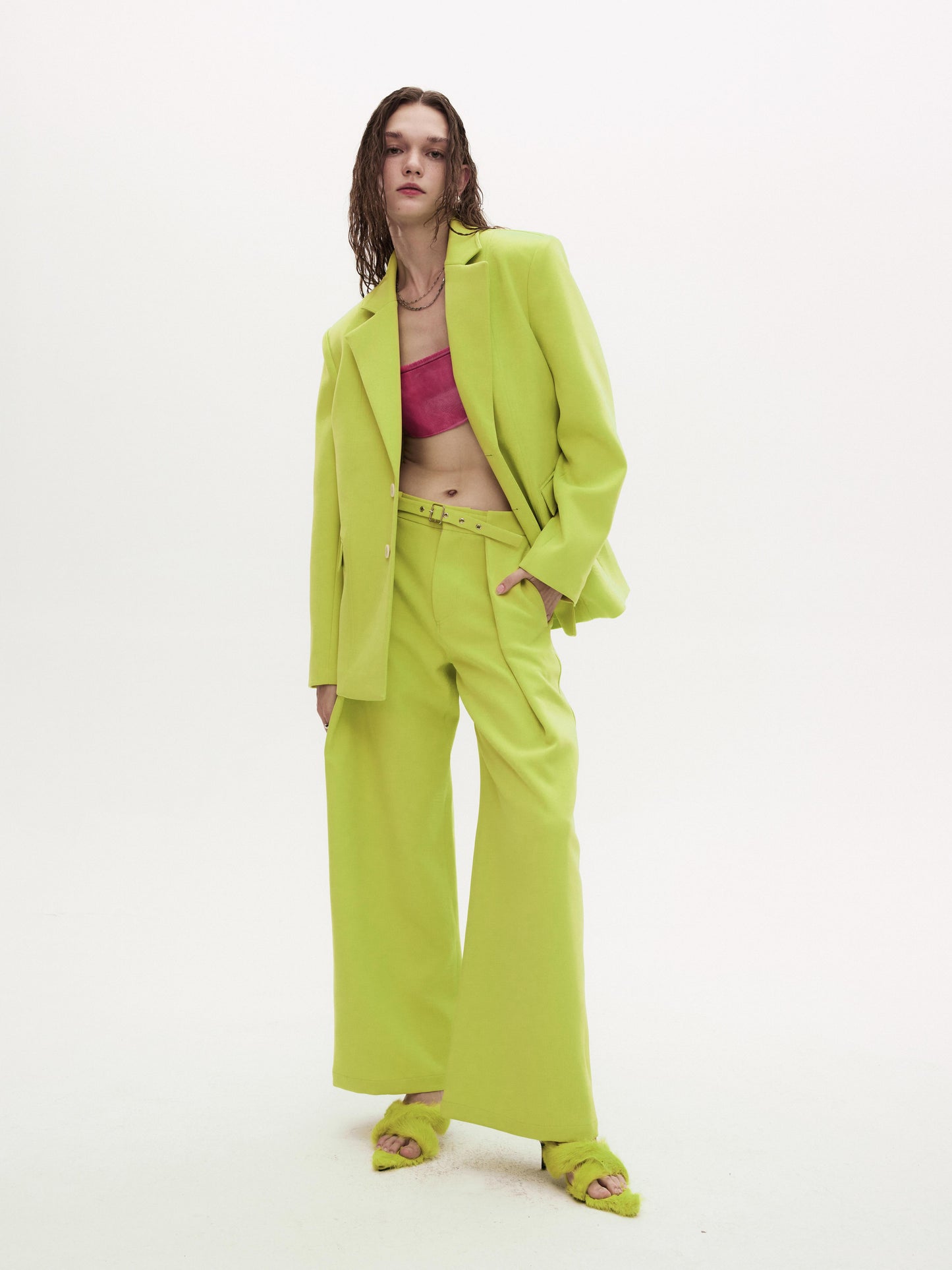 NIGZ TROUSERS in neon green