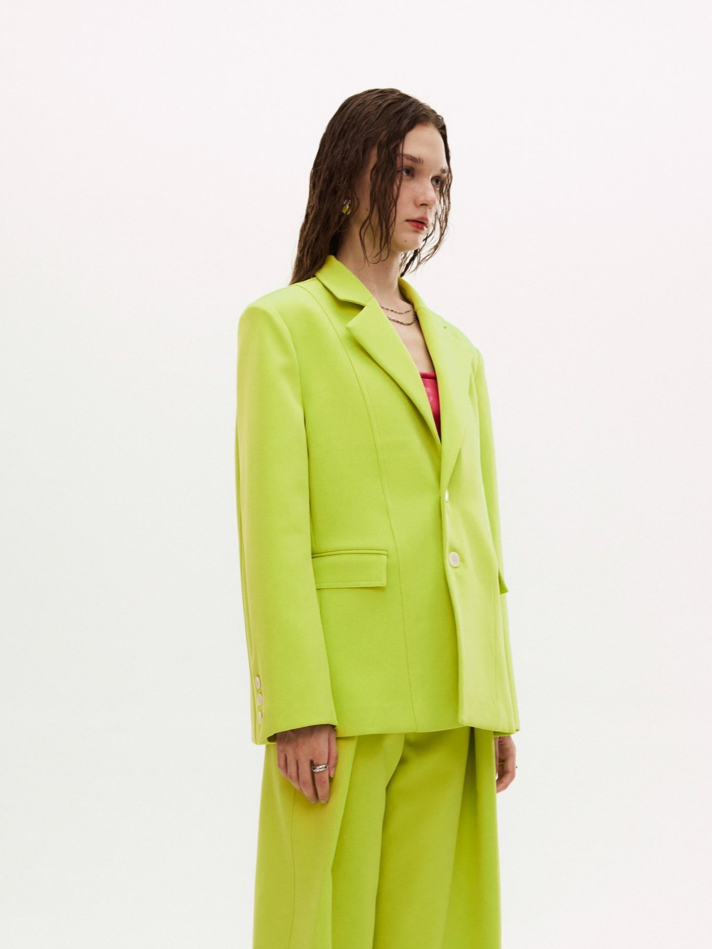 CUSUA BLAZER in neon green