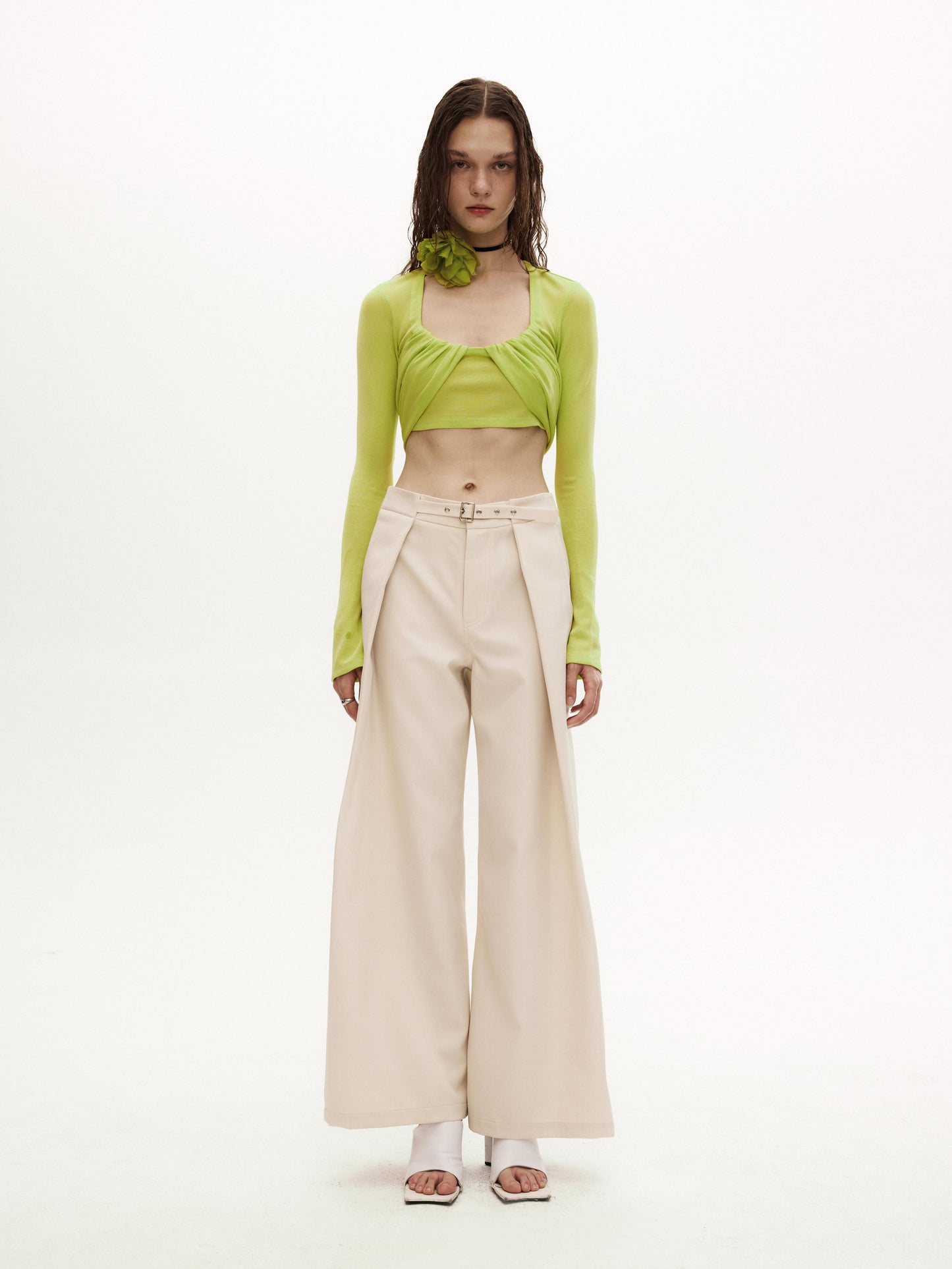 NIGZ TROUSERS in beige