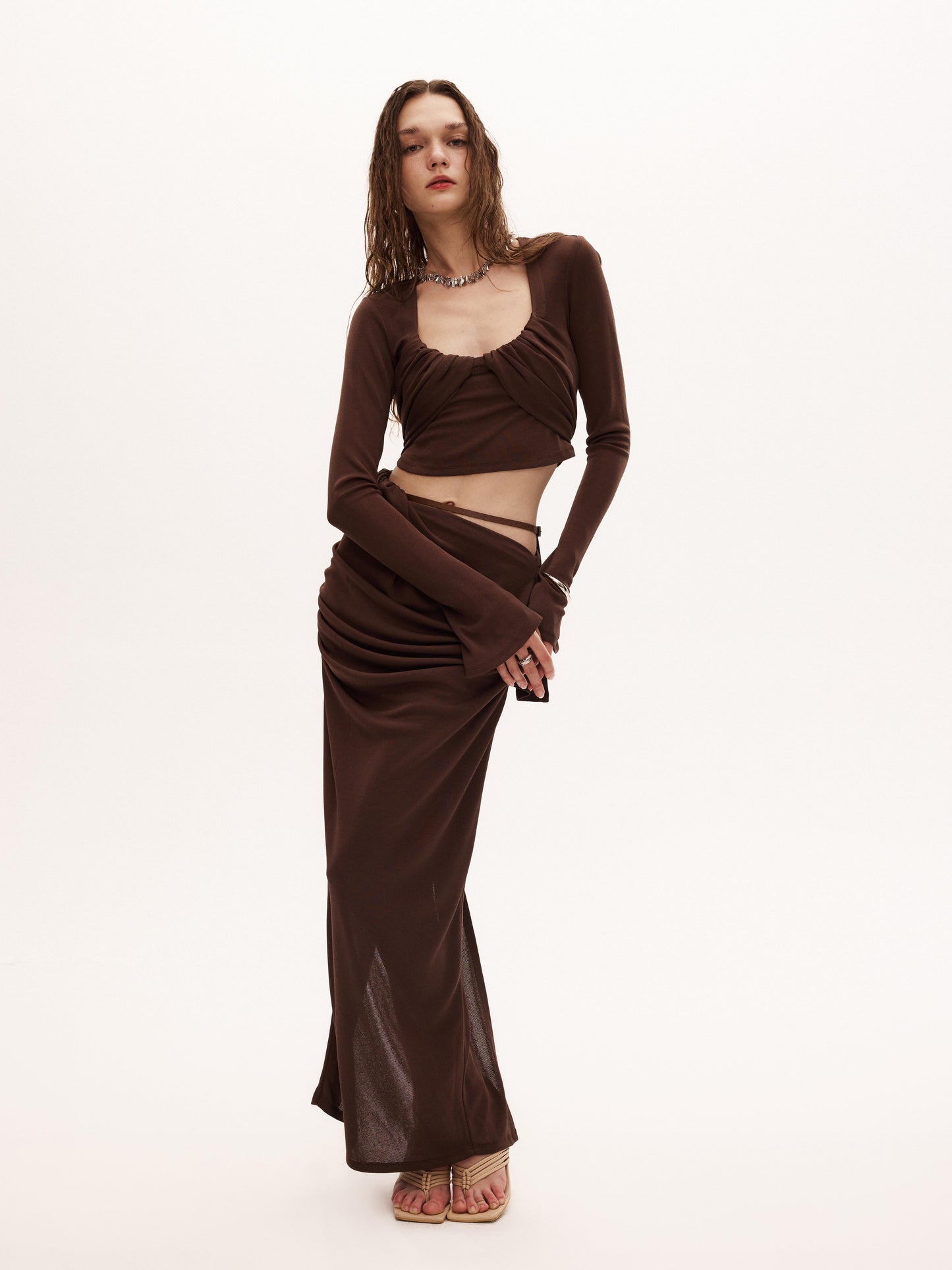 OUGA SKIRT in brown