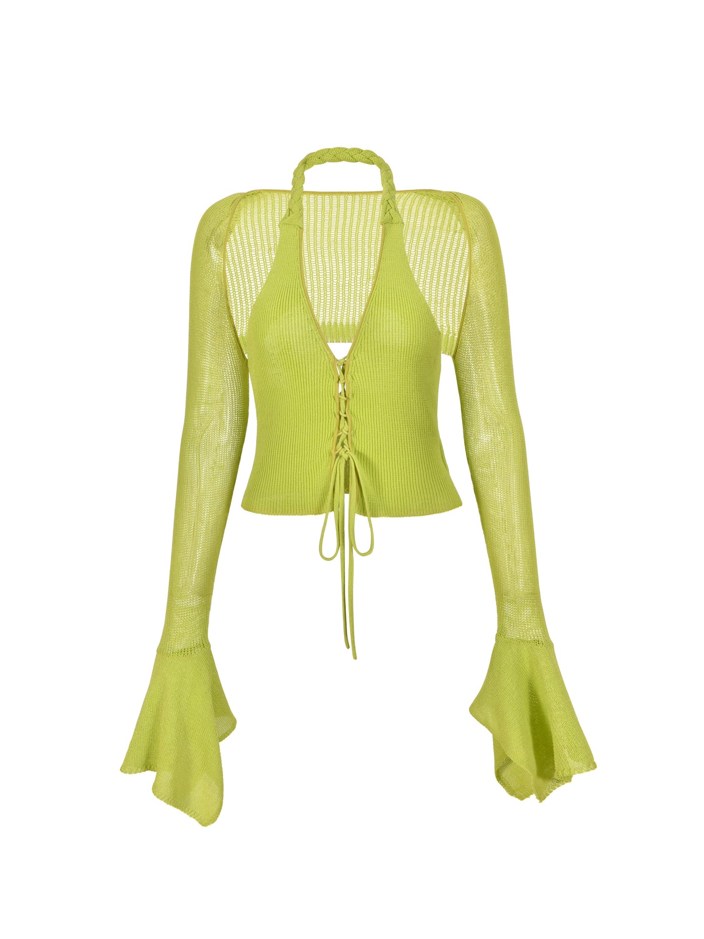 NINA TOP in neon green