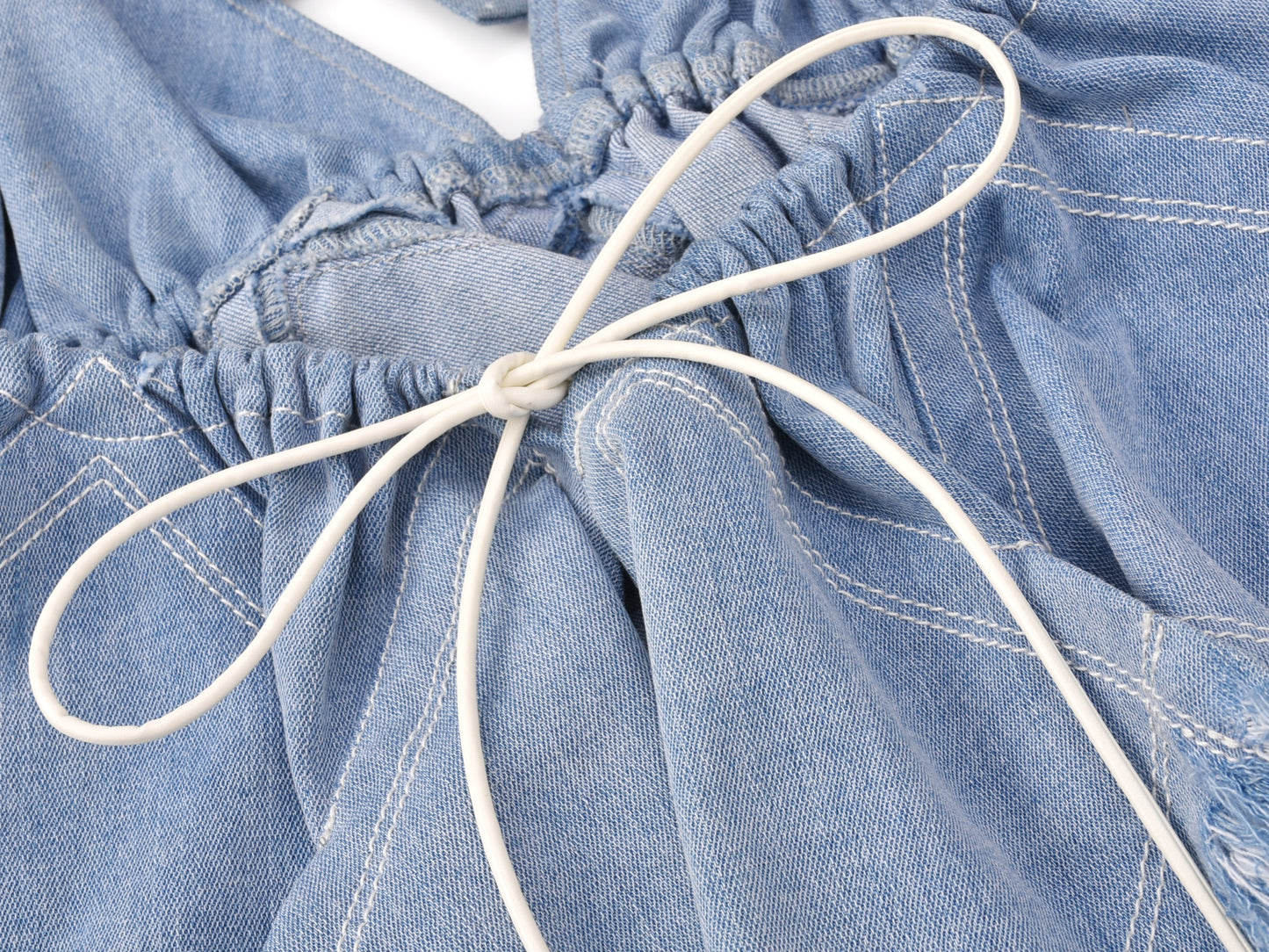ZAYU TOP in denim blue