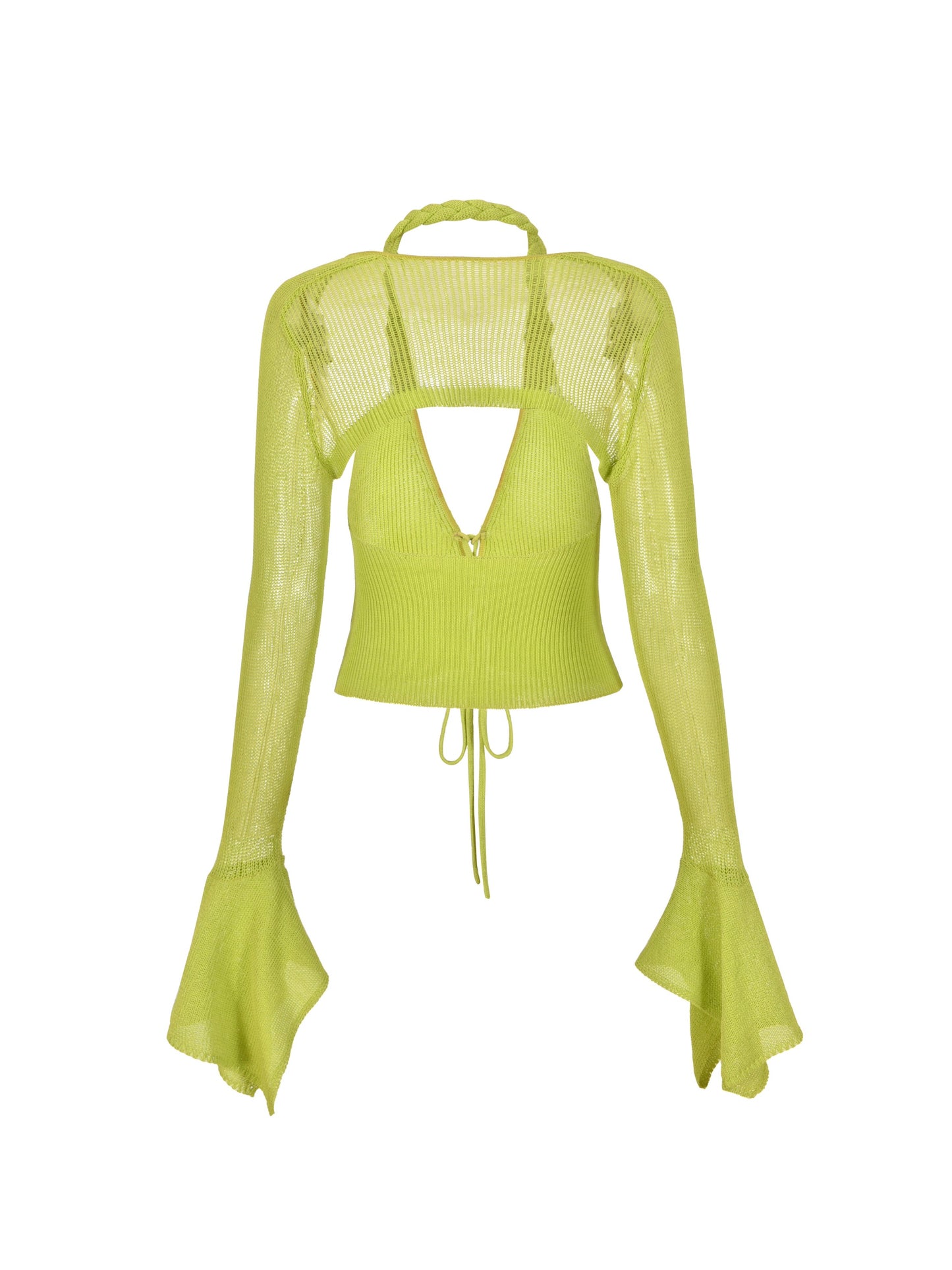 NINA TOP in neon green