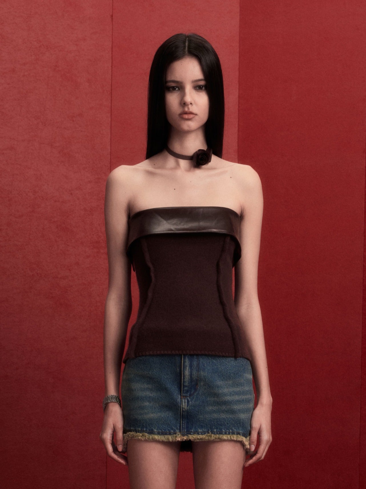 LILOS TOP in brown