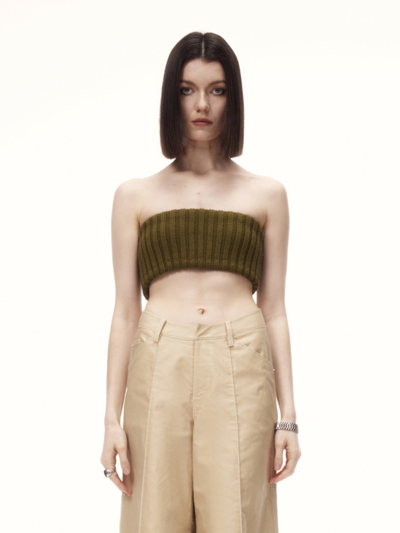 FABI TUBE TOP in green