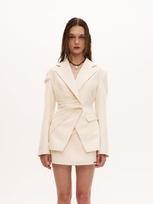 SOAY BLAZER in cream