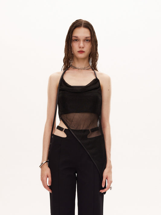 JIIN TOP in black