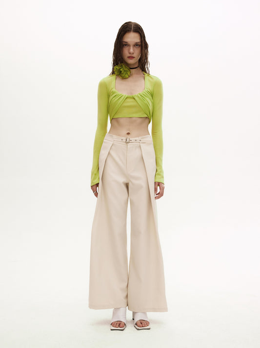 NIGZ TROUSERS in beige
