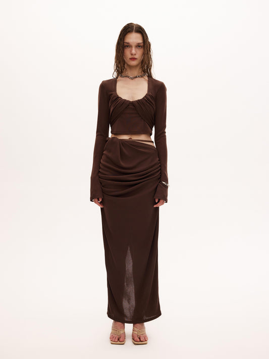 OUGA SKIRT in brown